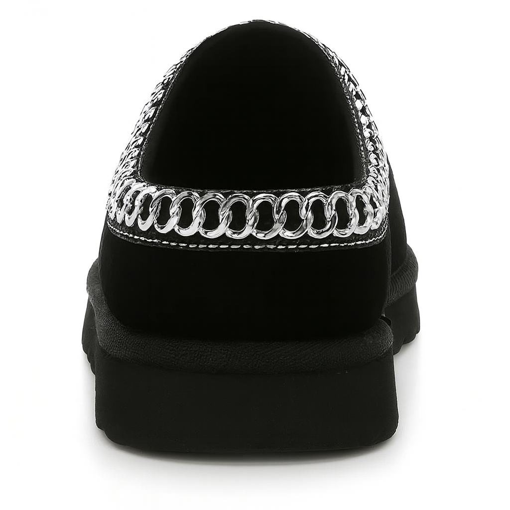 Mens Slip On Suede Lined Clog Slippers