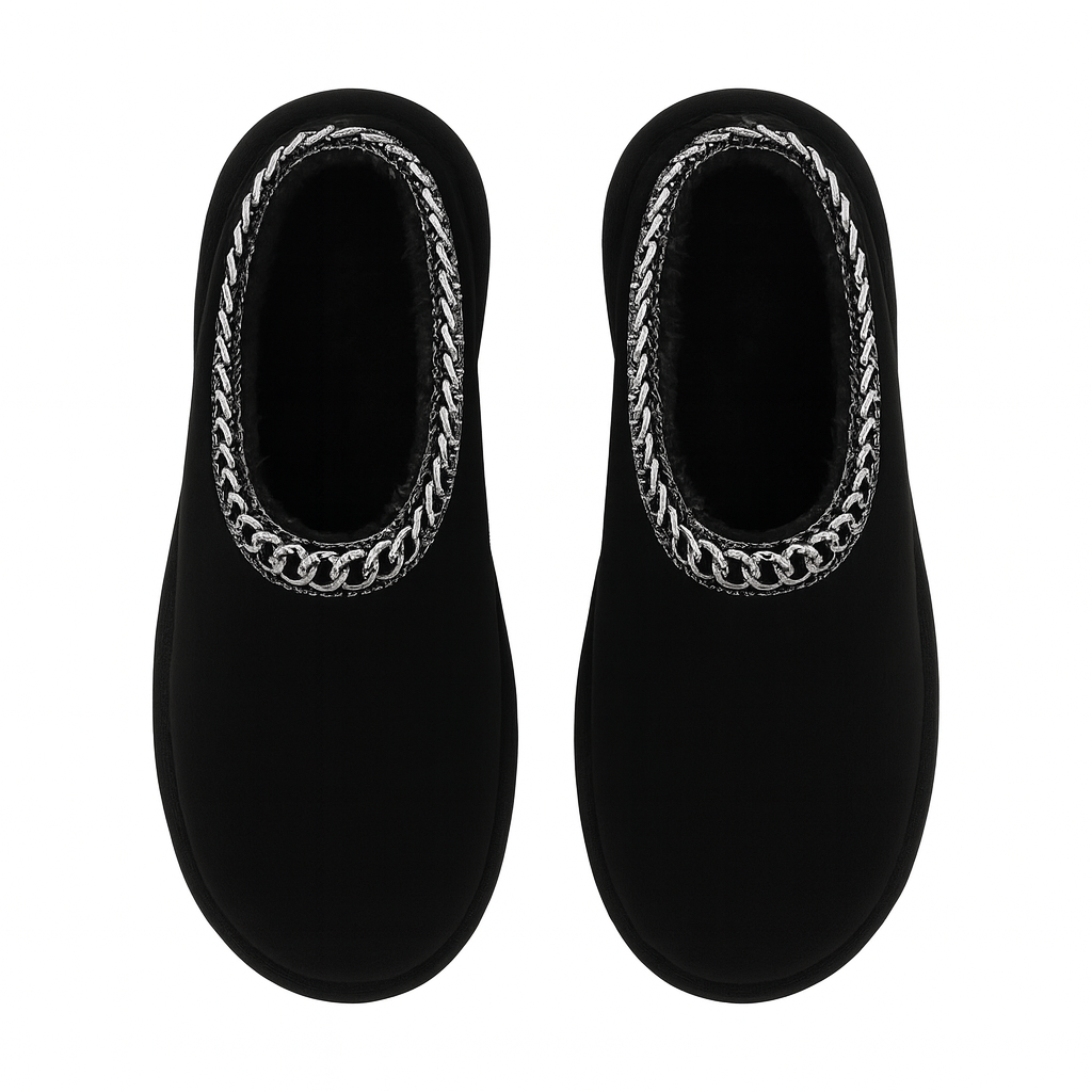 Mens Slip On Suede Lined Clog Slippers