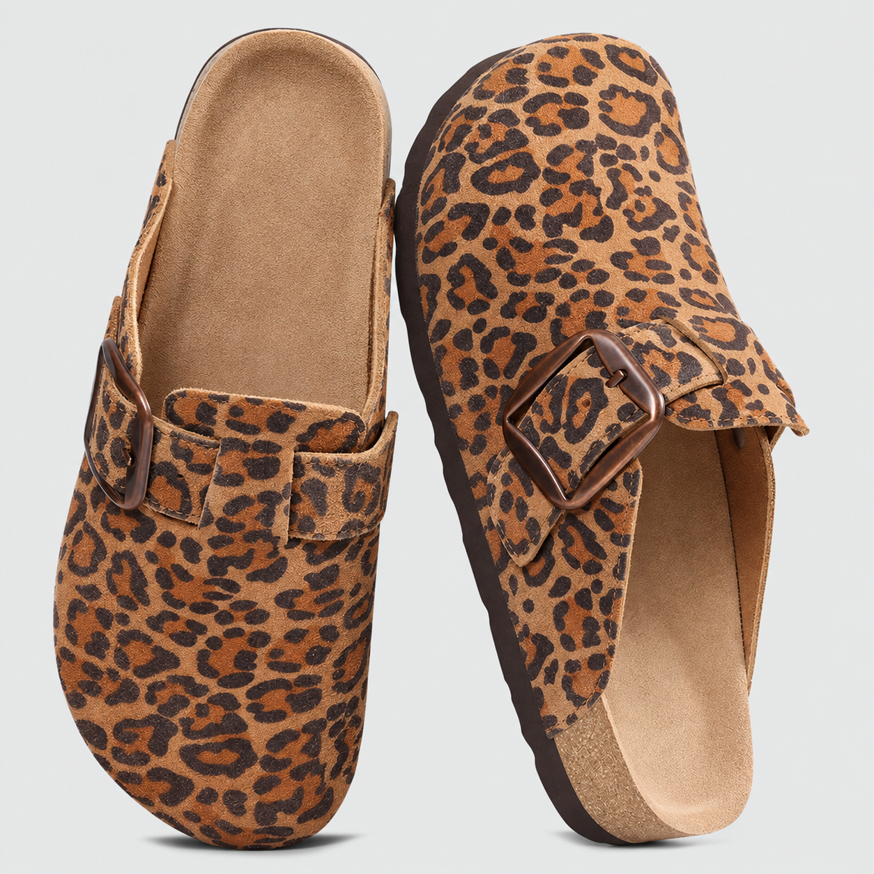 Adjustable Buckle Memory Foam Strap Slip On Clogs For Women