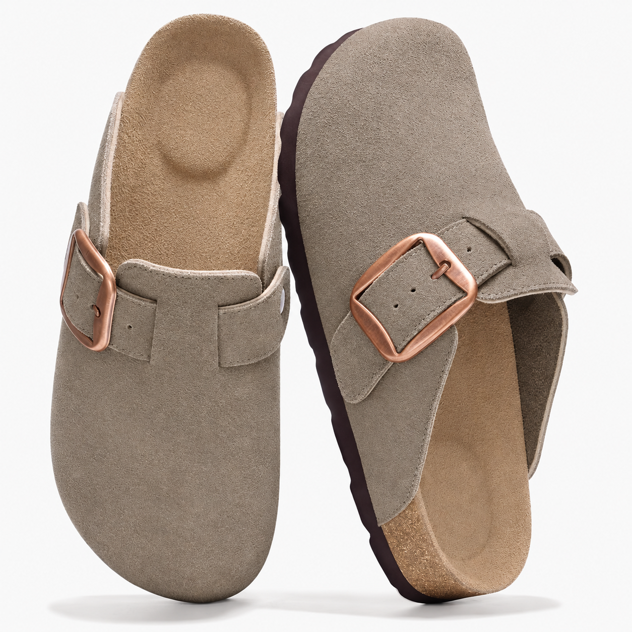 Adjustable Buckle Memory Foam Strap Slip On Clogs For Women