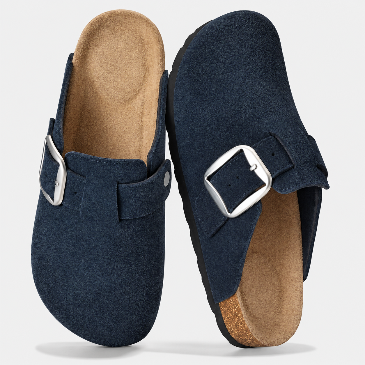 Adjustable Buckle Memory Foam Strap Slip On Clogs For Women