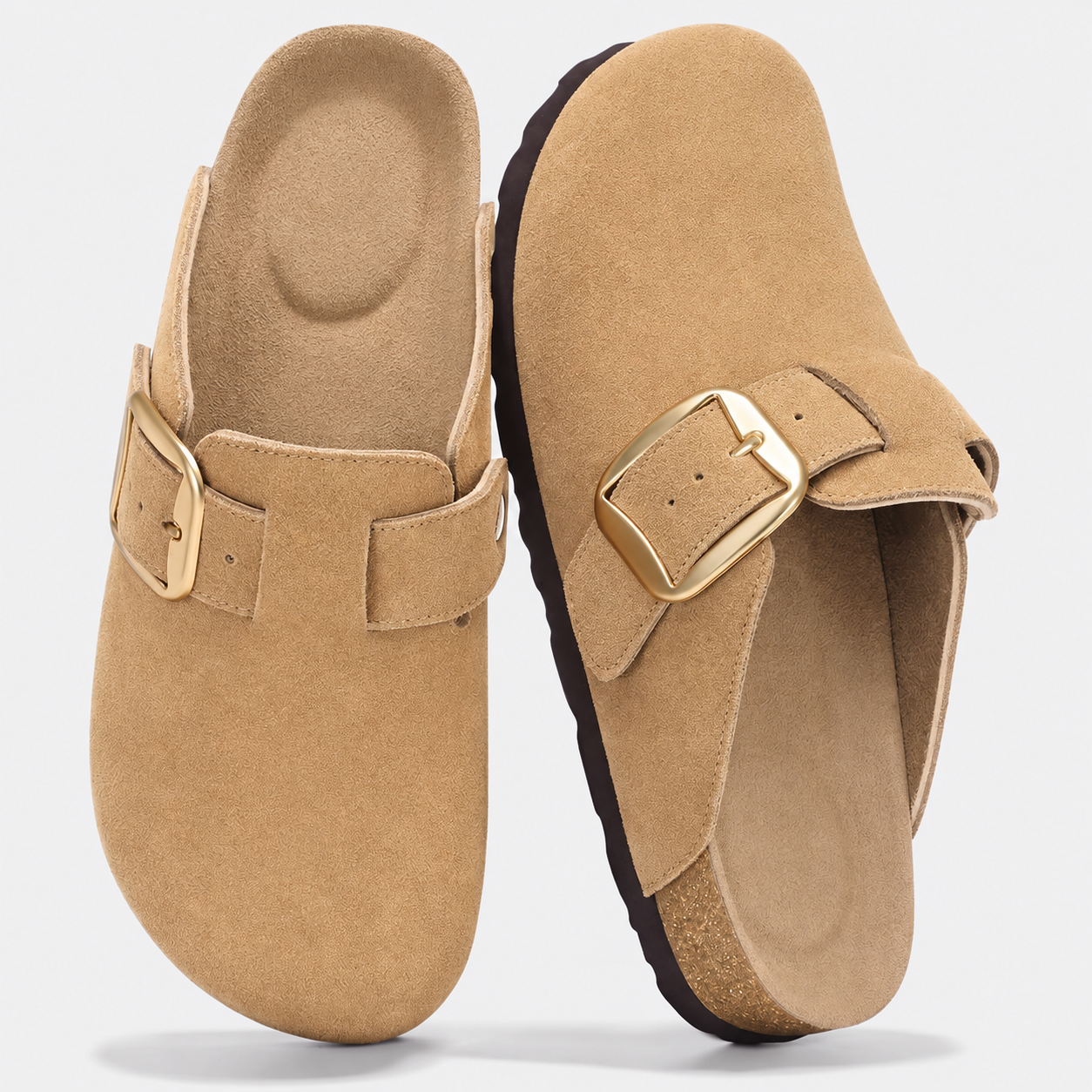 Adjustable Buckle Memory Foam Strap Slip On Clogs For Women