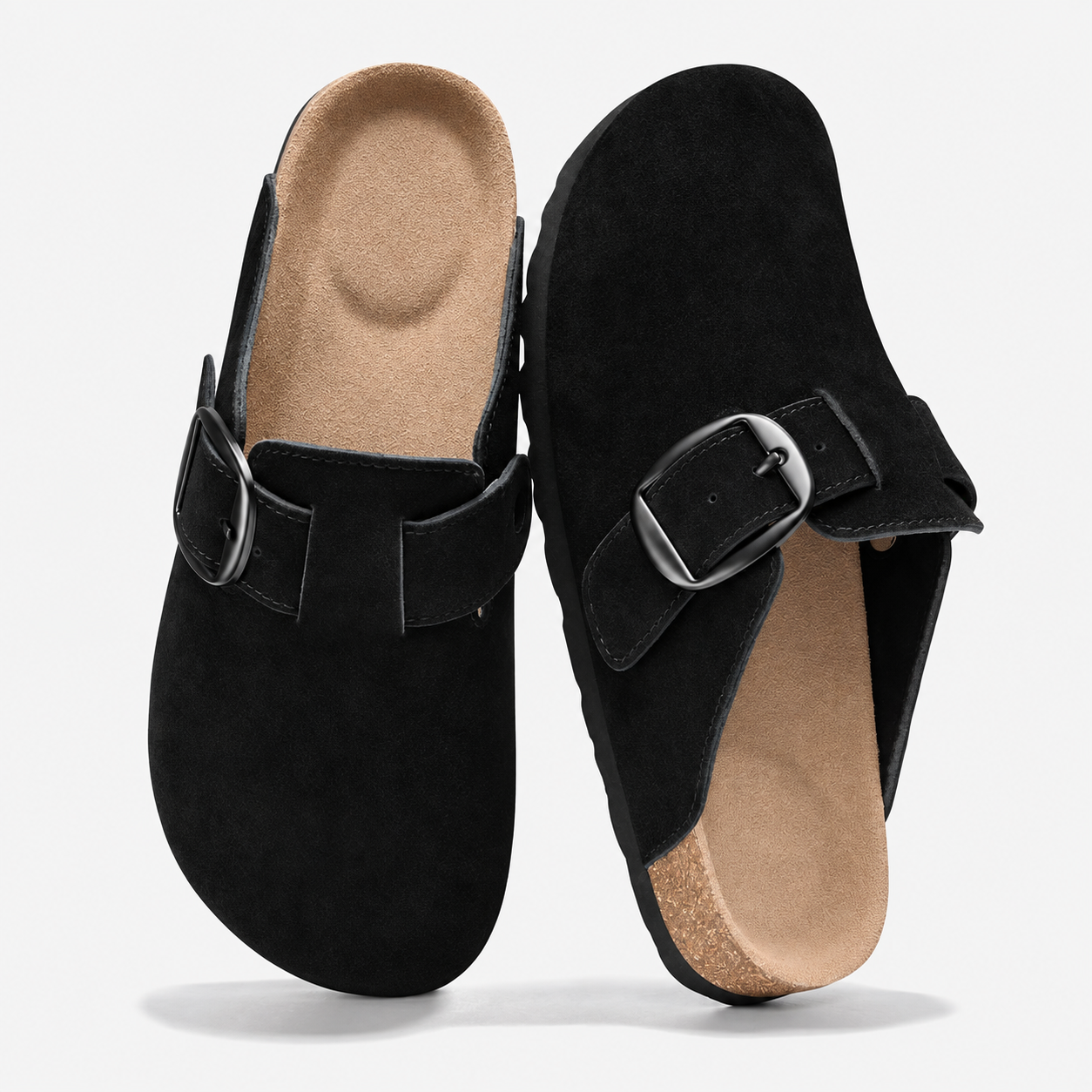 Adjustable Buckle Memory Foam Strap Slip On Clogs For Women