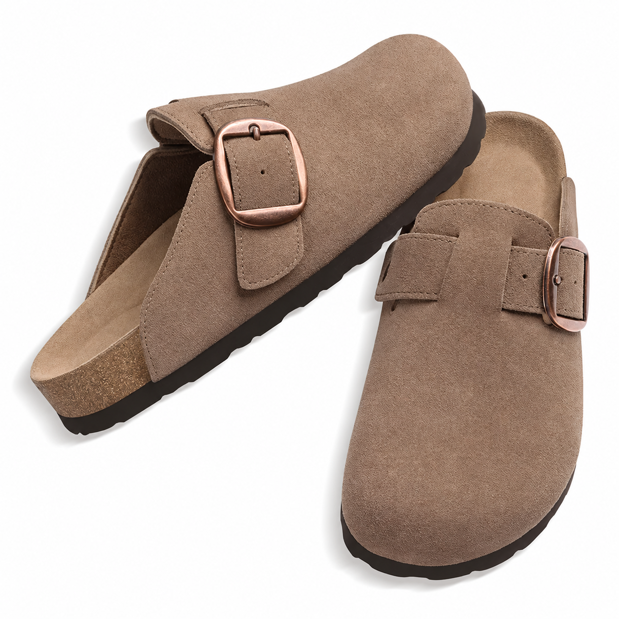 Adjustable Buckle Memory Foam Strap Slip On Clogs For Women