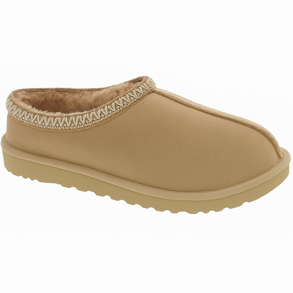 Mens Slip On Suede Lined Clog Slippers