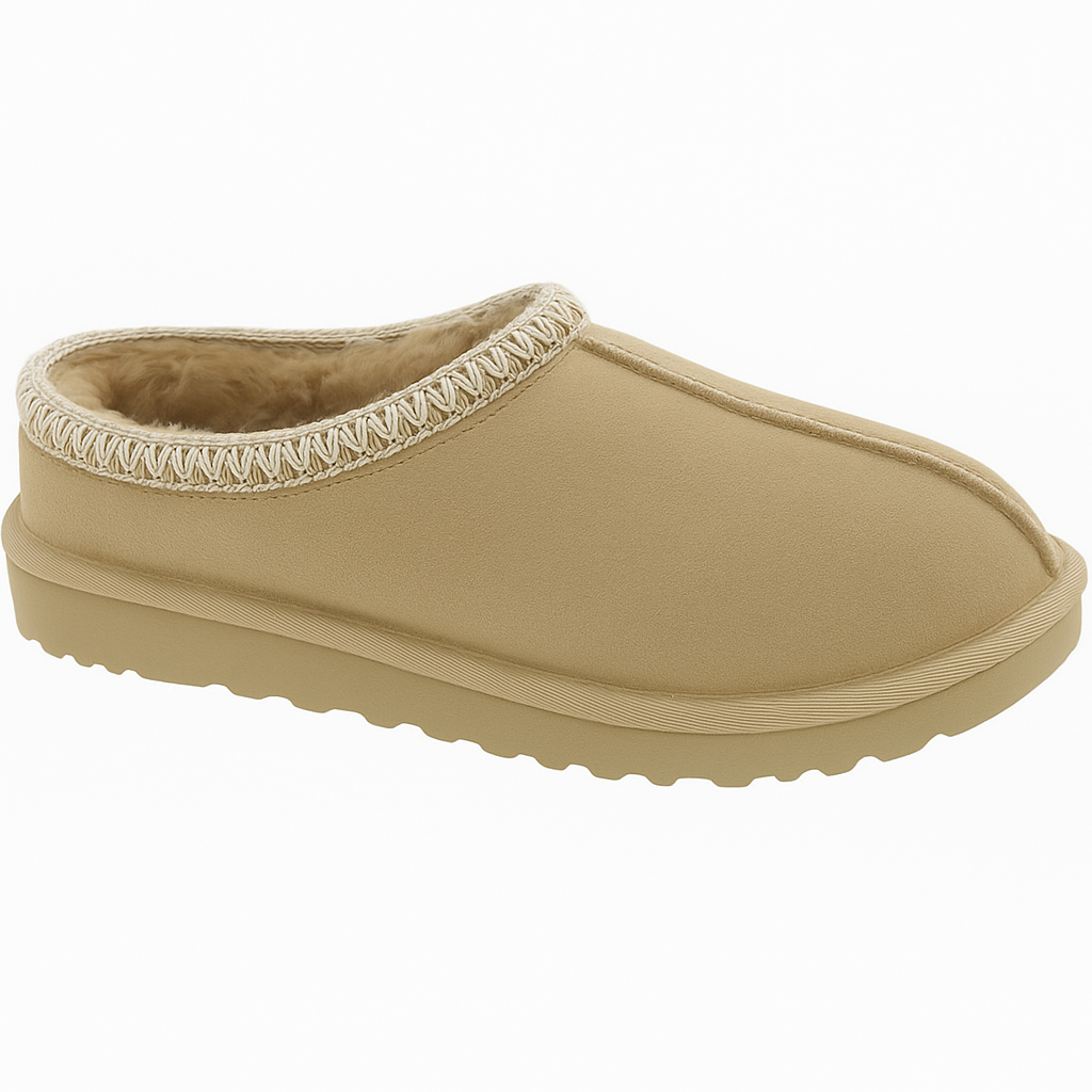 Mens Slip On Suede Lined Clog Slippers