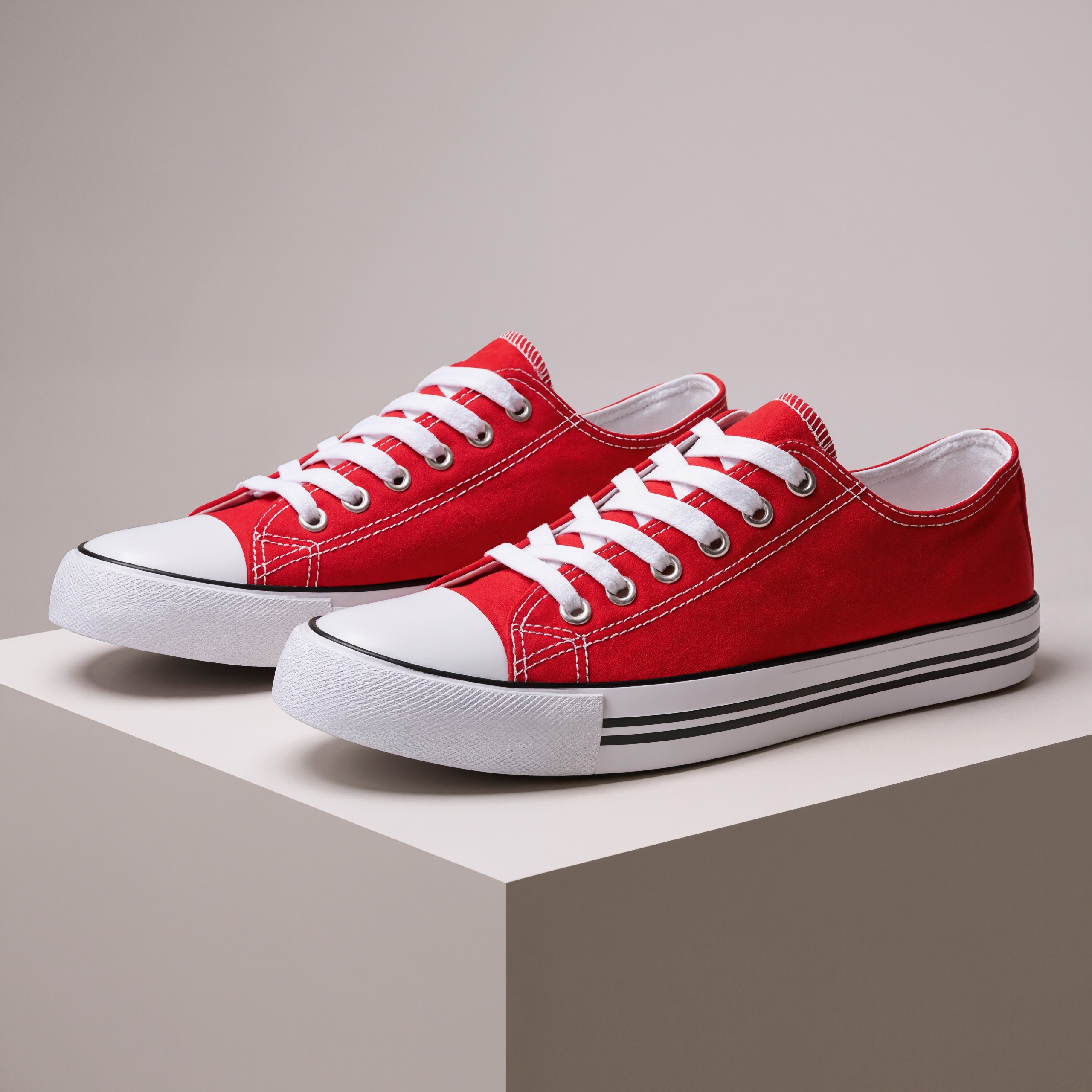 Classic Lace Up Canvas SneakersClassic Lace Up Canvas Sneakers - Image 13