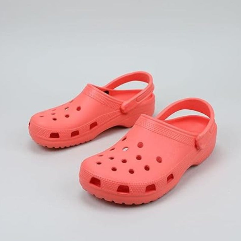 Comfortable Coral Clogs With StrapComfortable Coral Clogs With Strap - Image 9
