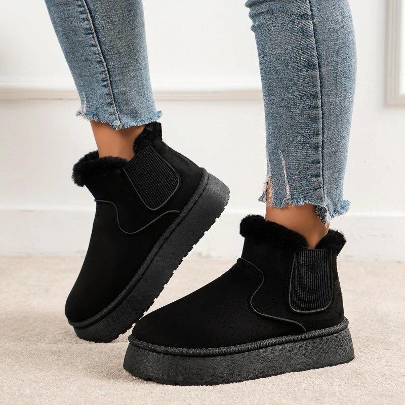 Soft Wool Lined Comfy Boots-Casual Comfort SandalSoft Wool Lined Comfy Boots - Image 9