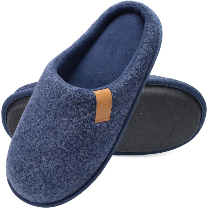Felt Cozy Memory Scuff Slippers SlipFelt Cozy Memory Scuff Slippers Slip - Image 4