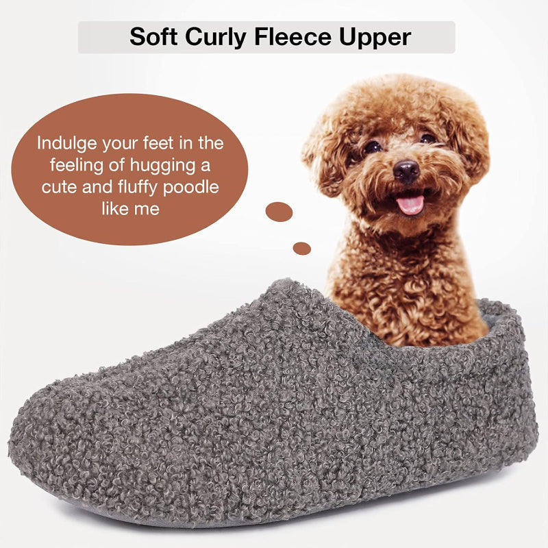 Fuzzy Curly Fur Memory Foam SlippersFuzzy Curly Fur Memory Foam Slippers - Image 4