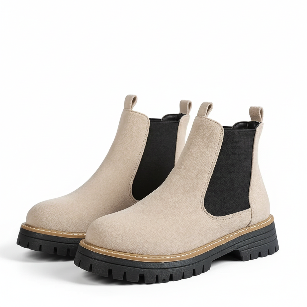 Women's Chunky Platform Chelsea Boots with Cushioned InsoleChunky Platform Boots With Cushioned Insole For Women - Image 6