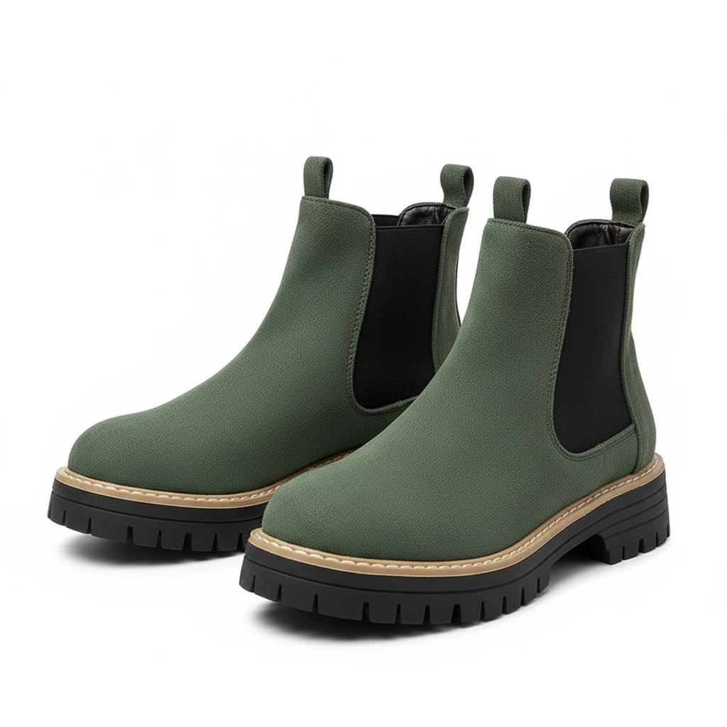 Women's Chunky Platform Chelsea Boots with Cushioned InsoleChunky Platform Boots With Cushioned Insole For Women - Image 5