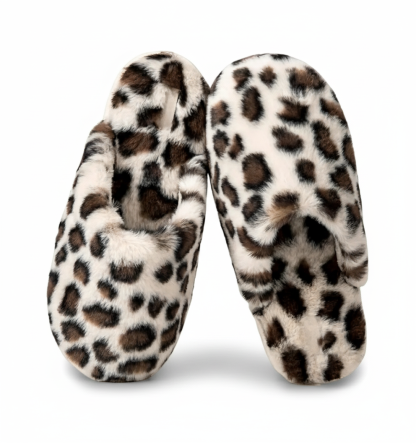 Women Soft Fuzzy Scuff Slippers With Memory Foam