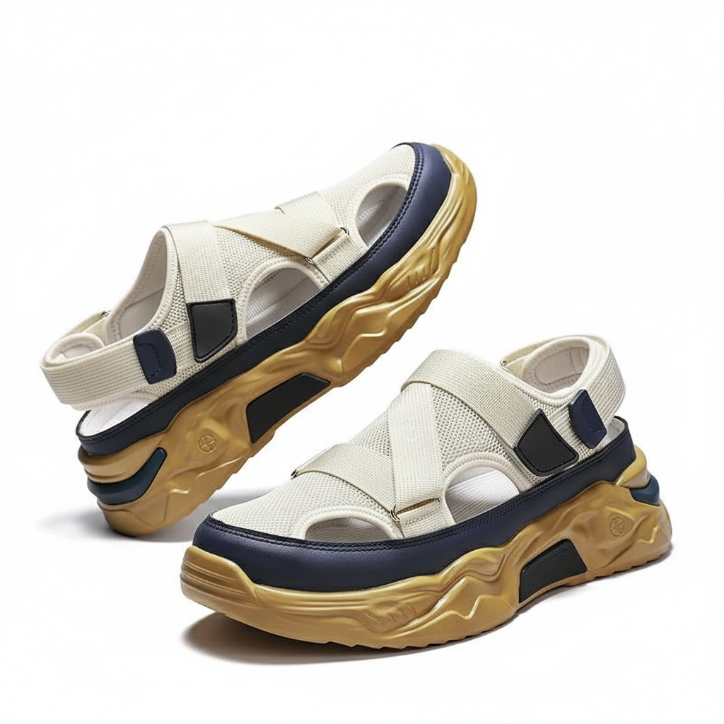 Printed Mesh Style Sandal