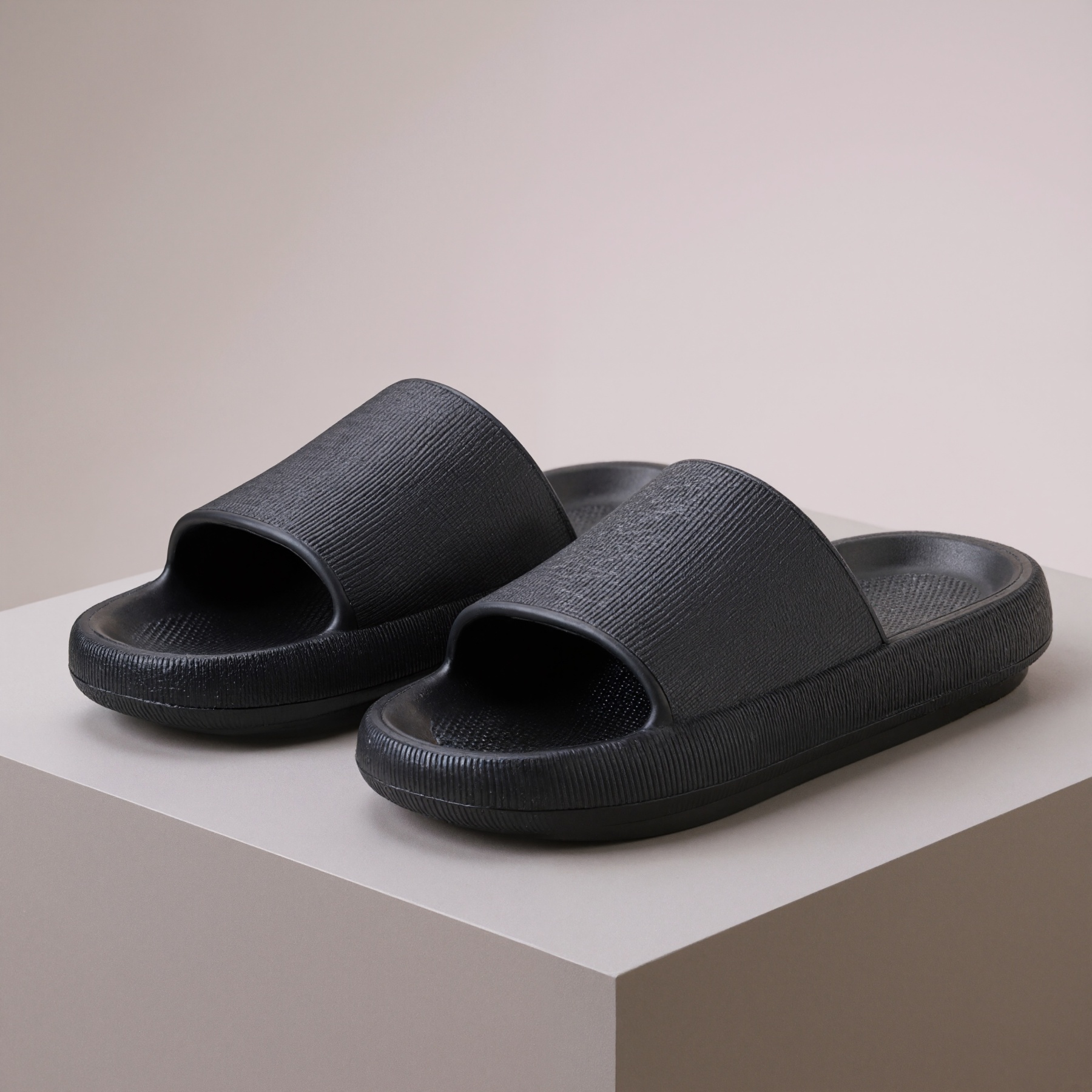 Thick Cushion Pillow Style House Slippers