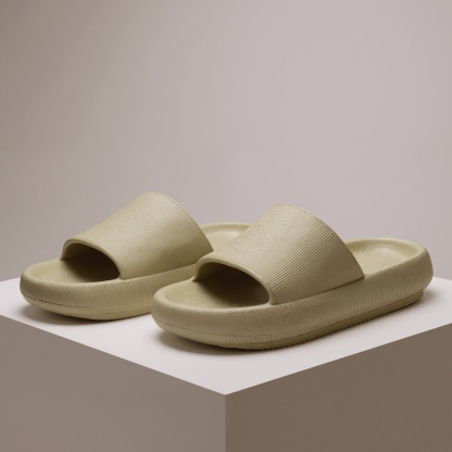 Thick Cushion Pillow Style House Slippers