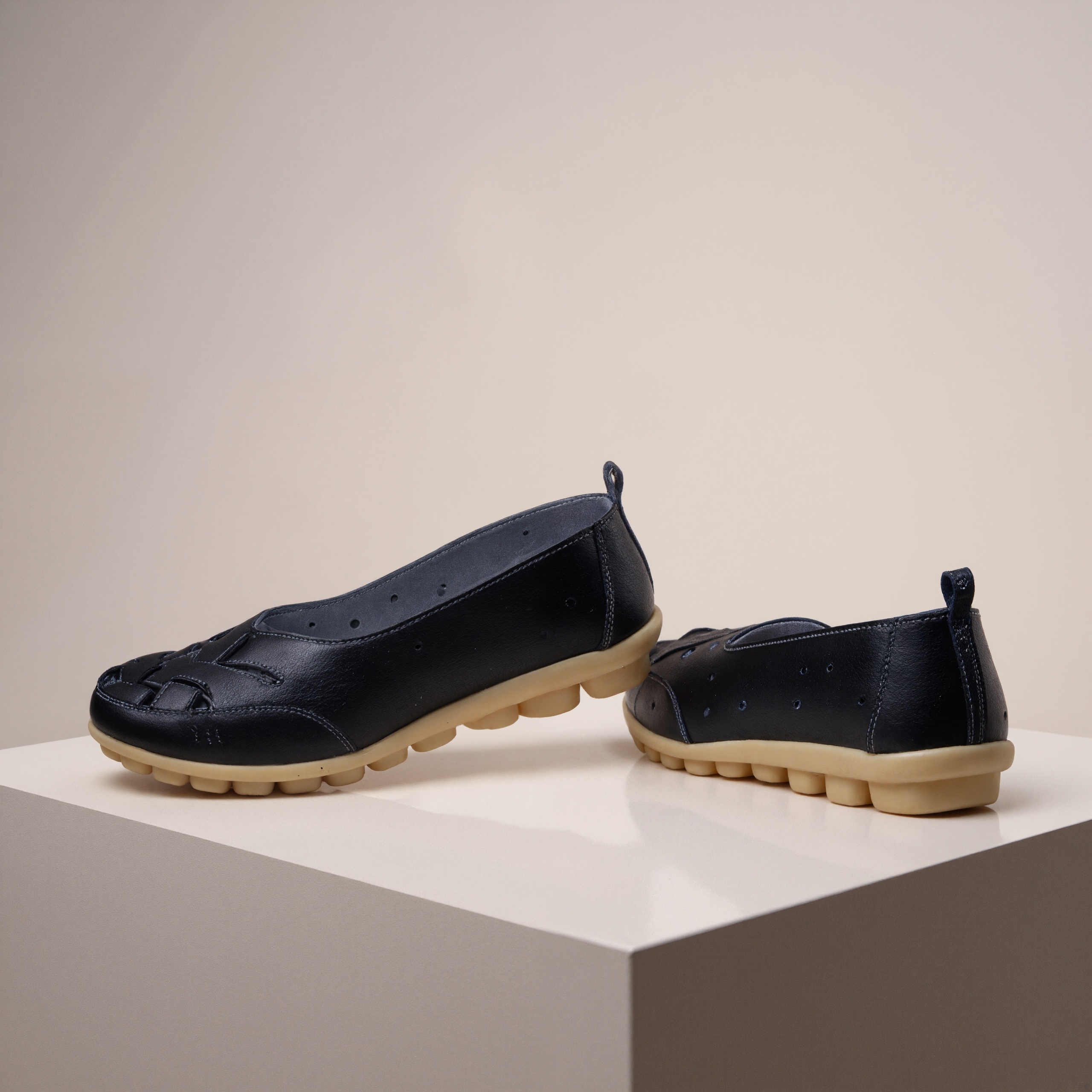 Slip On Comfort Moccasin ShoesSlip On Comfort Moccasin Shoes - Image 4