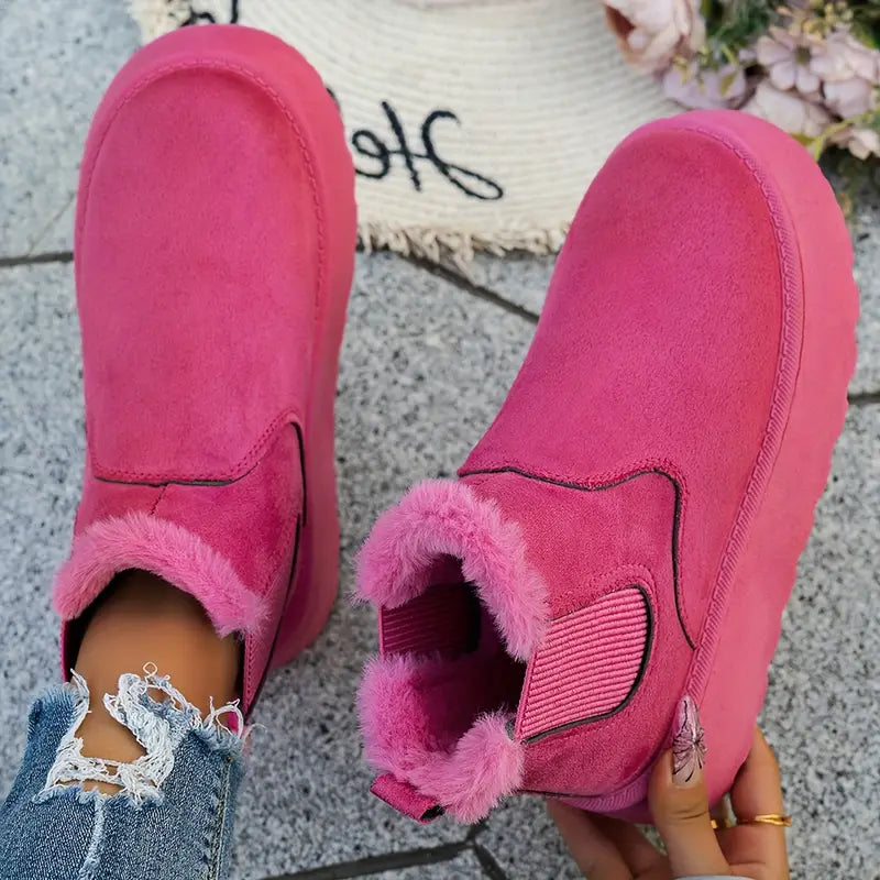 Soft Wool Lined Comfy Boots-Casual Comfort SandalSoft Wool Lined Comfy Boots - Image 4