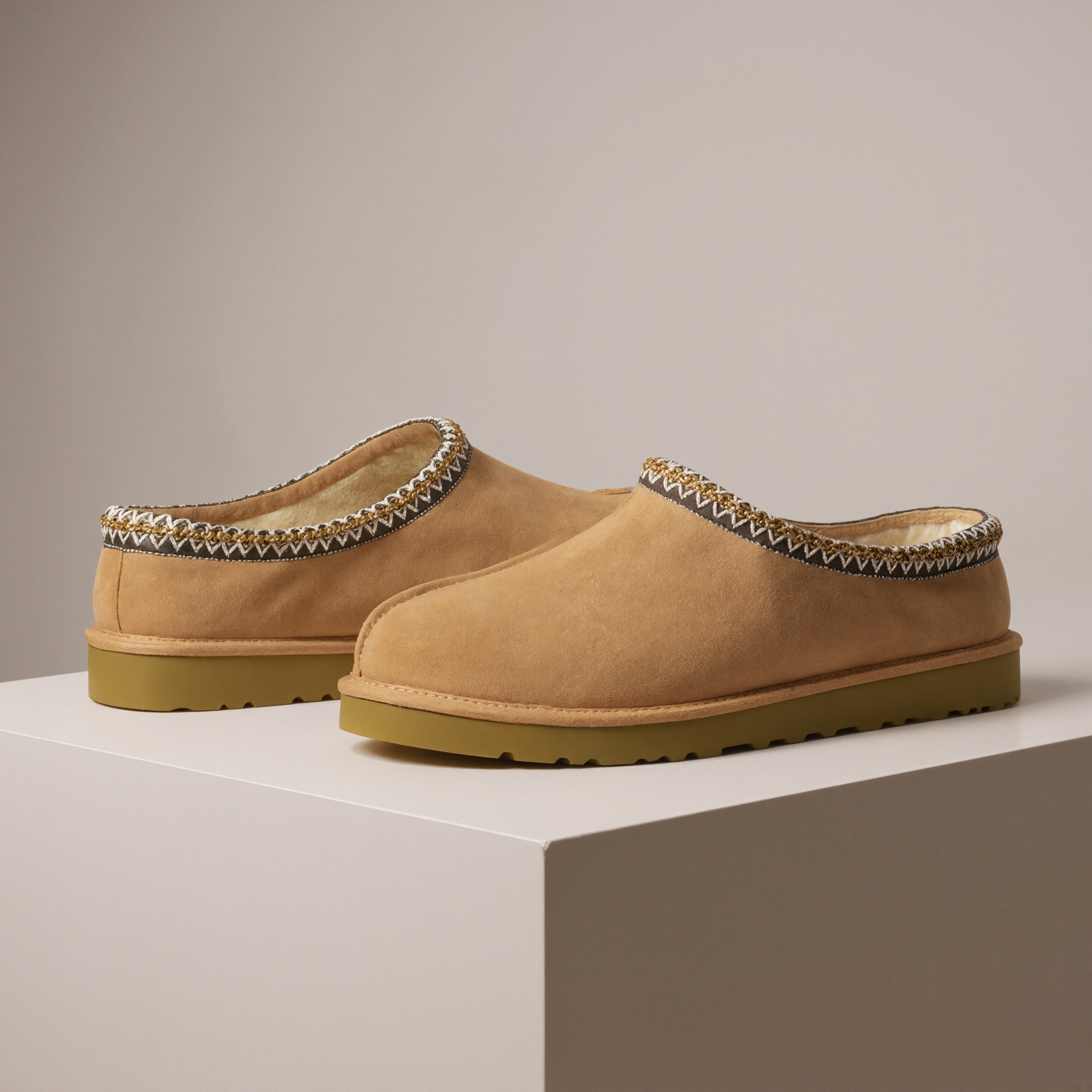 Tasman Style Slip On Slippers With Soft Lining
