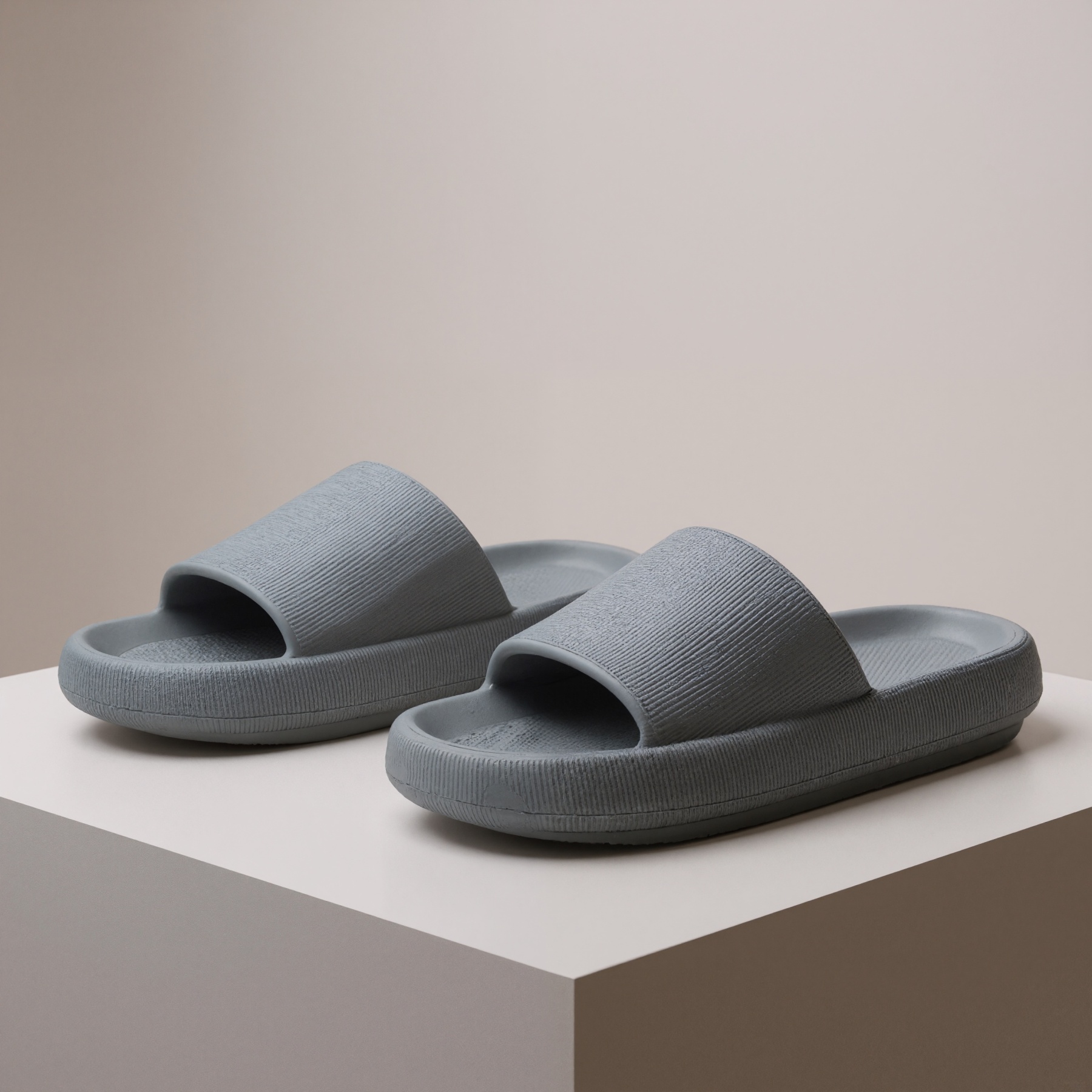 Thick Cushion Pillow Style House Slippers