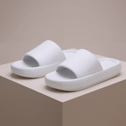 Thick Cushion Pillow Style House Slippers