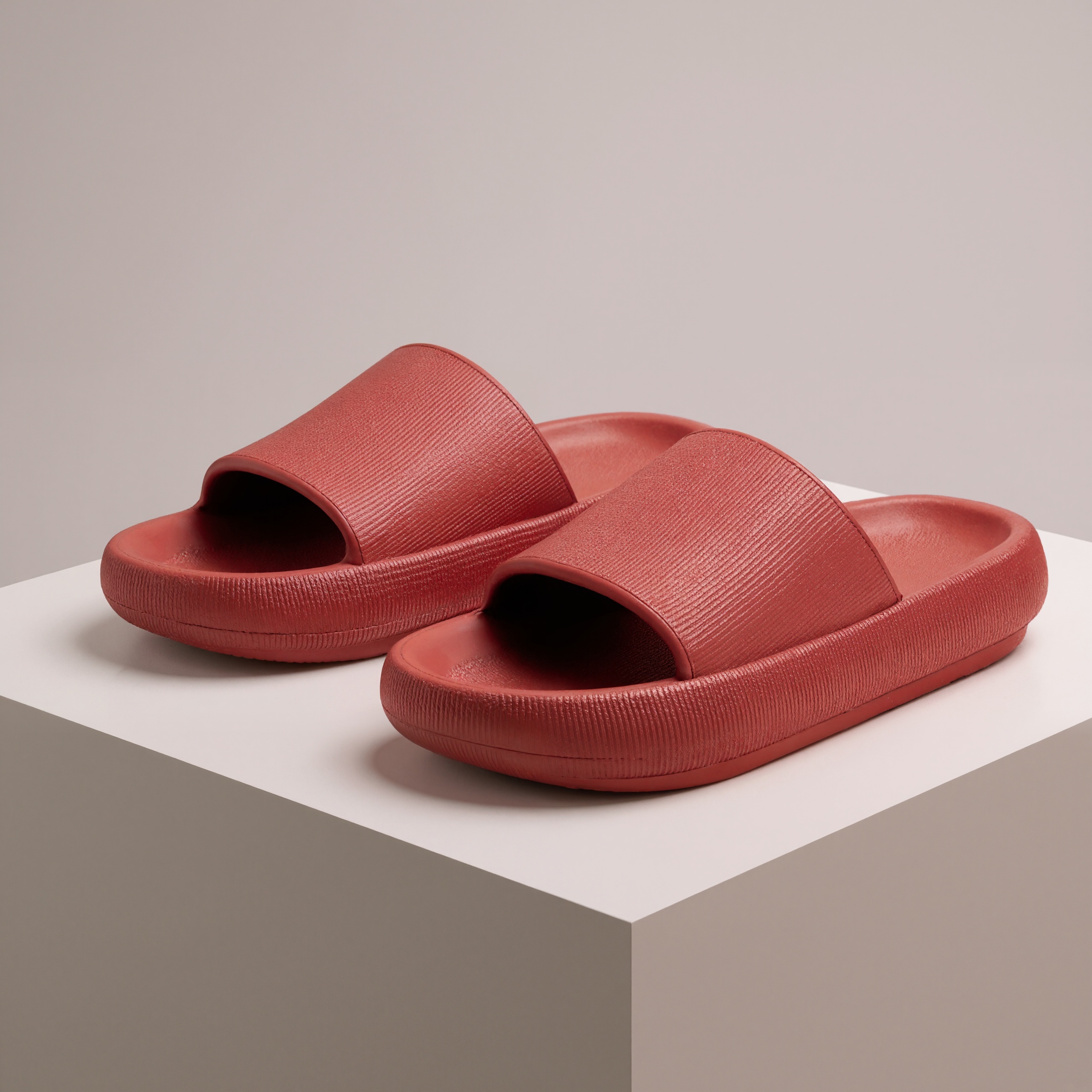 Thick Cushion Pillow Style House Slippers