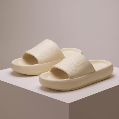 Thick Cushion Pillow Style House Slippers