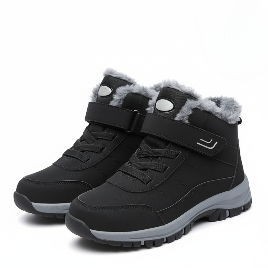 Warm Ankle Boots For Women With Soft Fuzzy Lining And Grip Sole Design