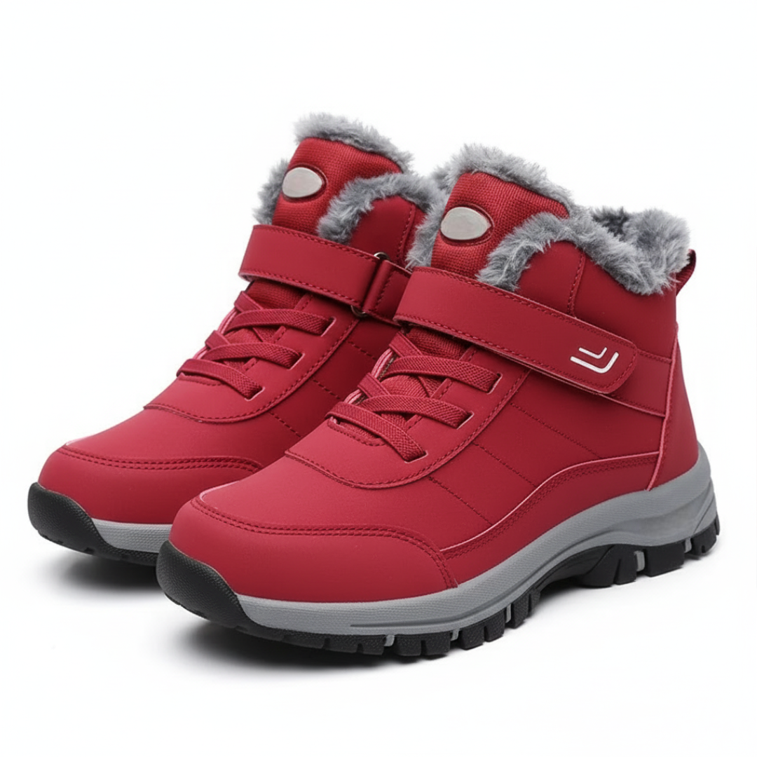 Warm Ankle Boots For Women With Soft Fuzzy Lining And Grip Sole DesignWarm Ankle Boots For Women With Soft Fuzzy Lining And Grip Sole Design - Image 3