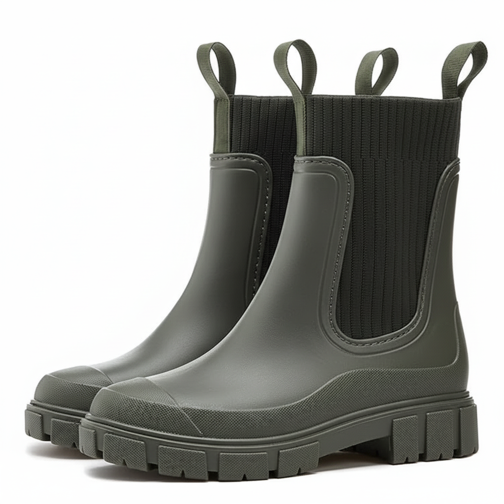 Waterproof Non Slip Thick Sole Rain Boots For Women