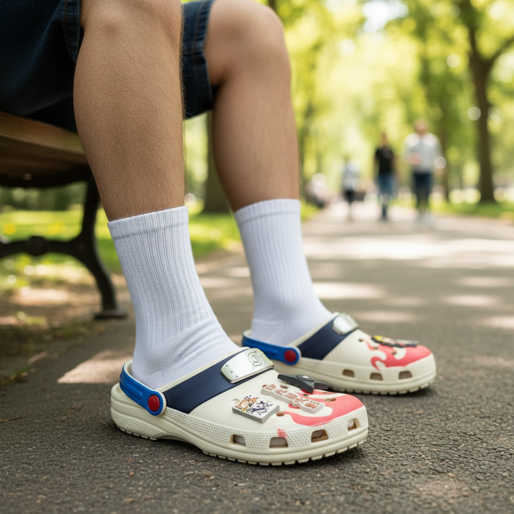 Anime Style Ninja Theme Clogs Casual Slip On Sandals For Daily Wear