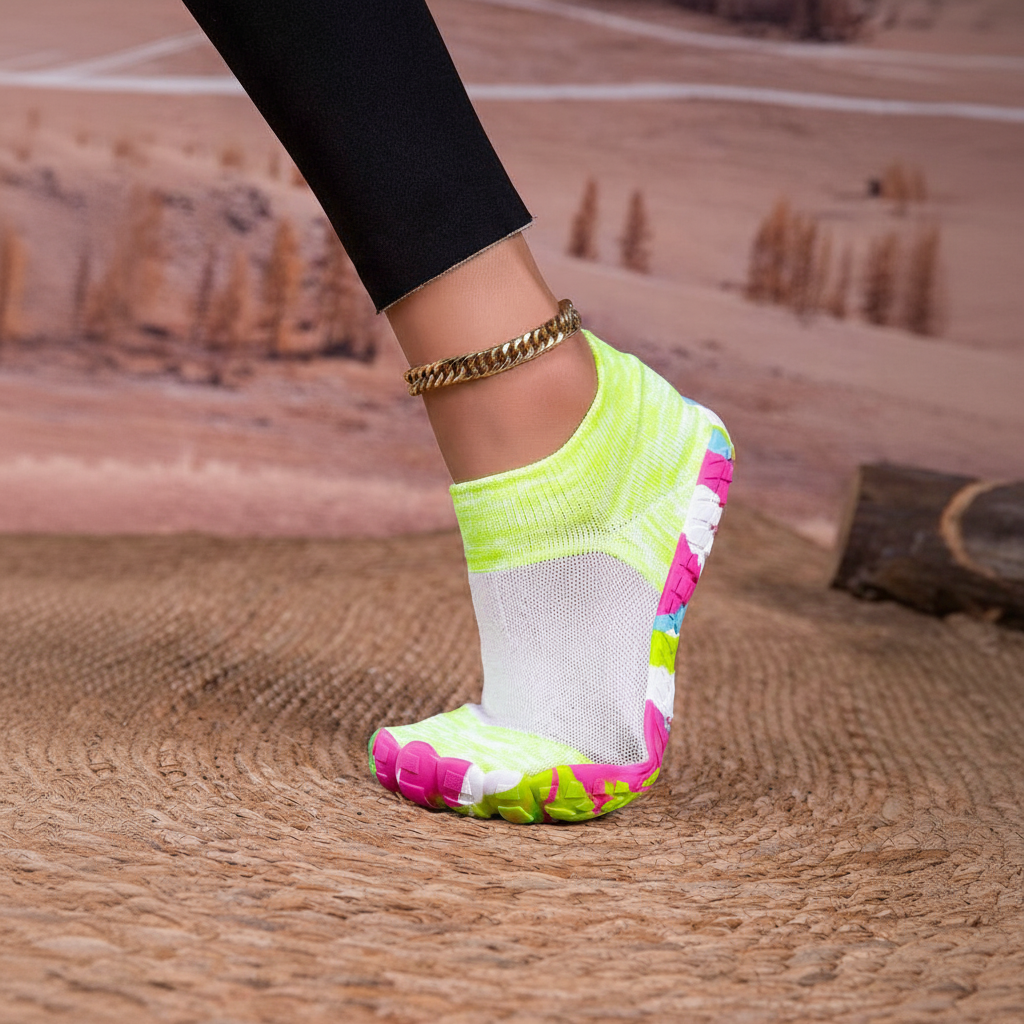 Non Slip Quick Dry Barefoot Aqua Shoes For Women in Pink - Right Side