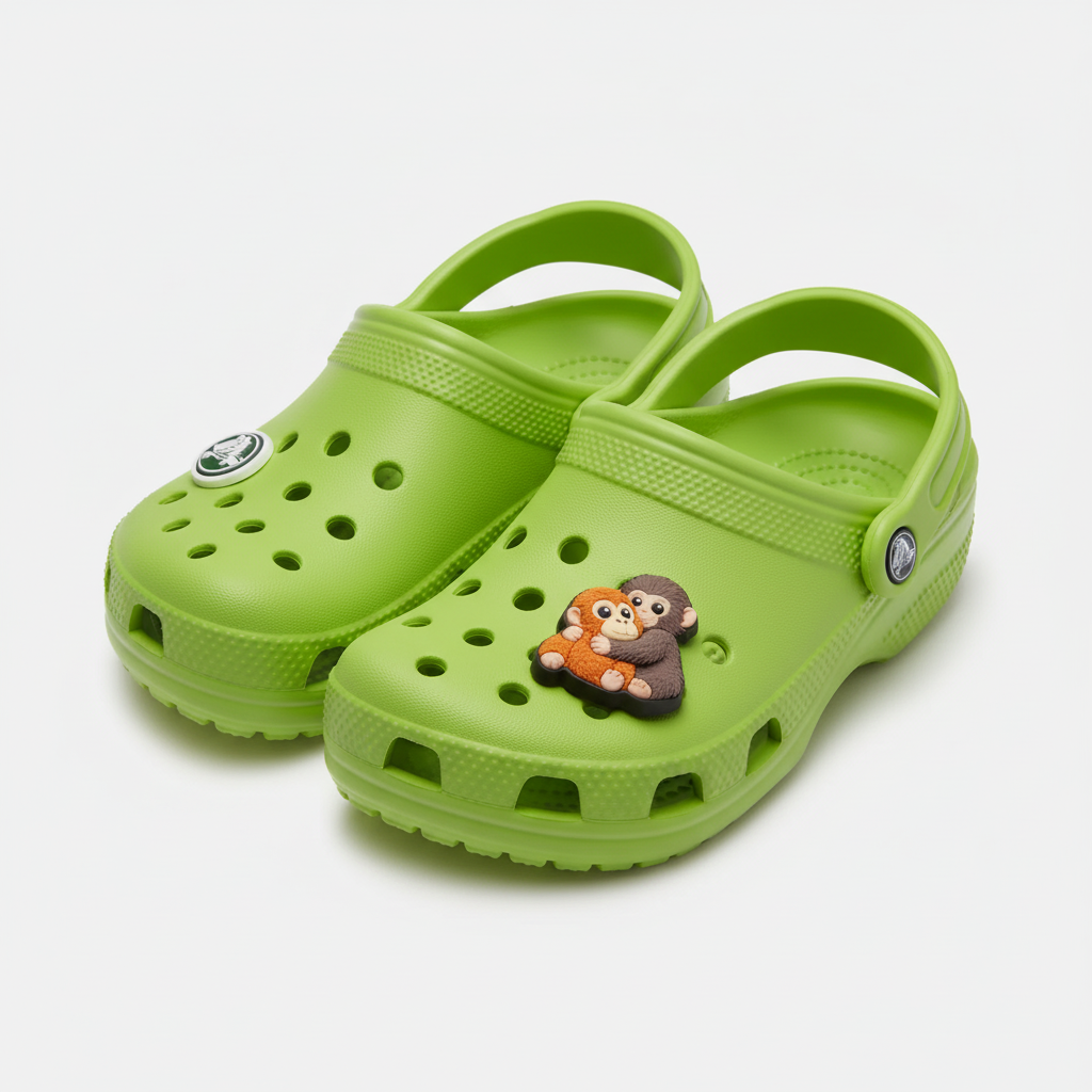 Cartoon Monkey Friends Clog Shoes Charm