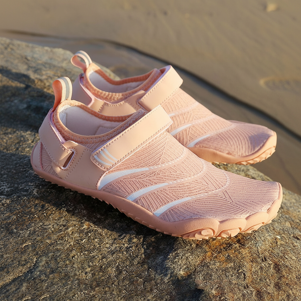 Quick Dry Five Slot Aqua Shoe - Front View