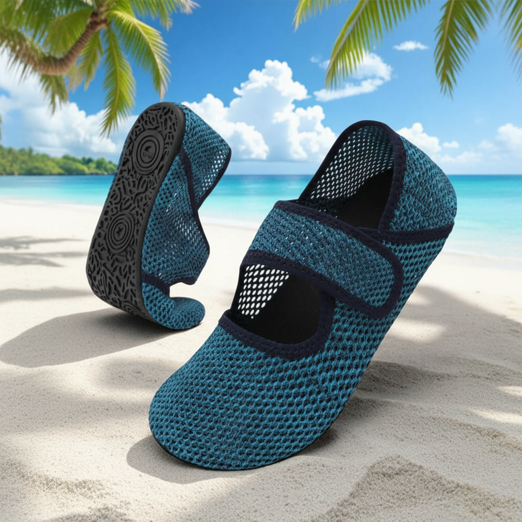 Quick Dry Breathable Water Shoes For Outdoor Activities in Beige - Interior View