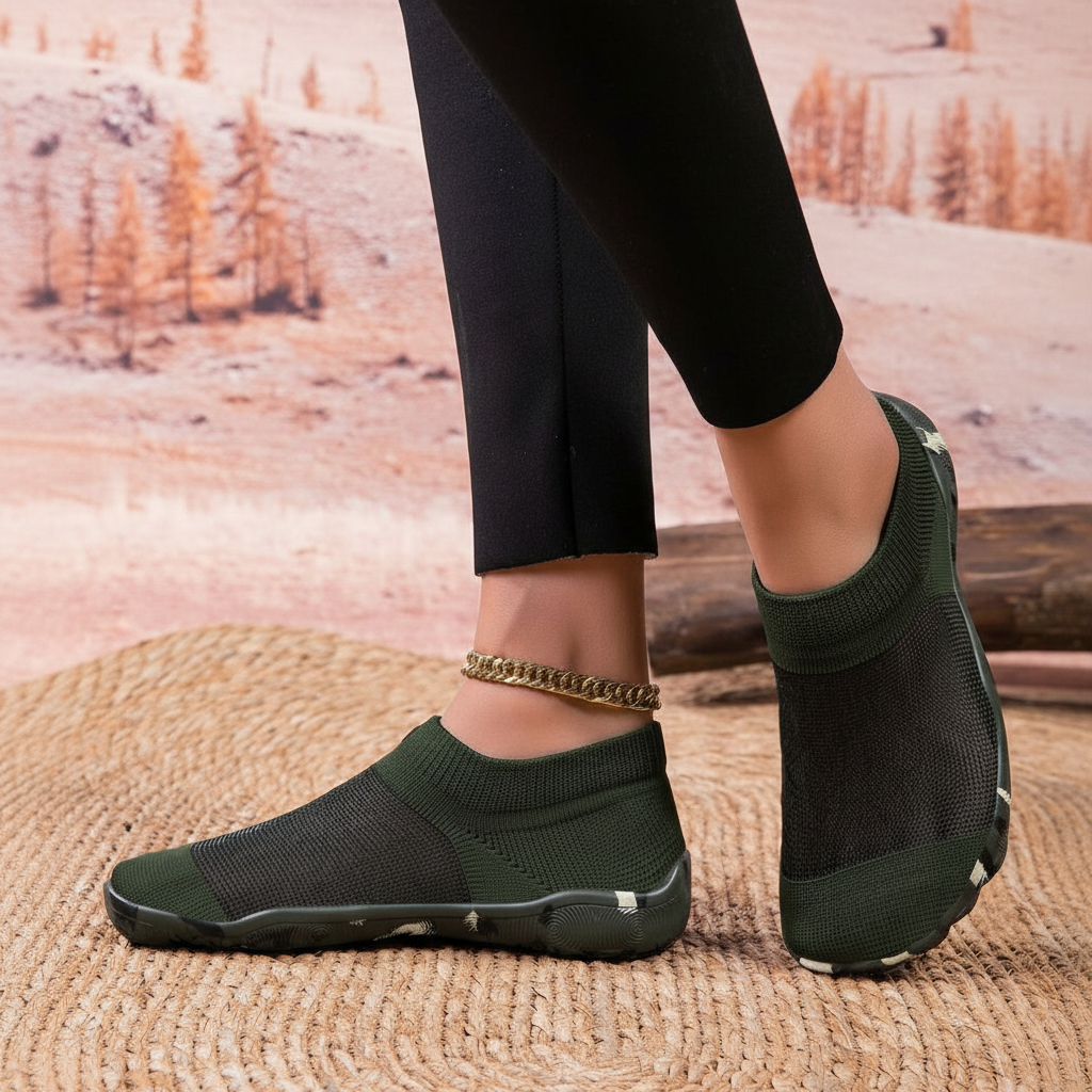 Quick Dry Soft Sole Barefoot Style Aqua Shoes in Dark Pink - Left Side