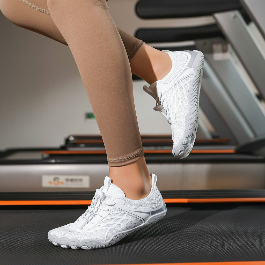 Quick Dry White Barefoot Water Shoe - Front View