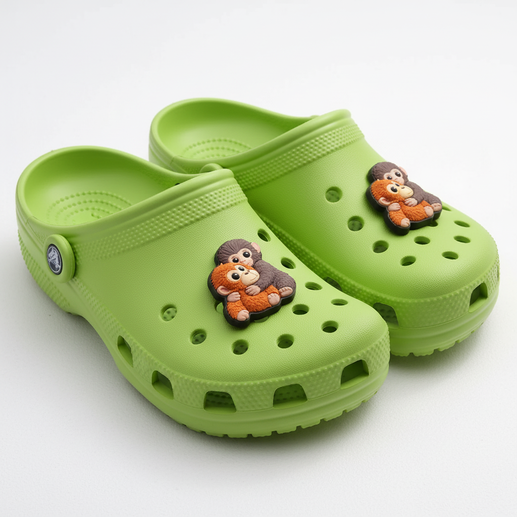 Cartoon Monkey Friends Clog Shoes Charm