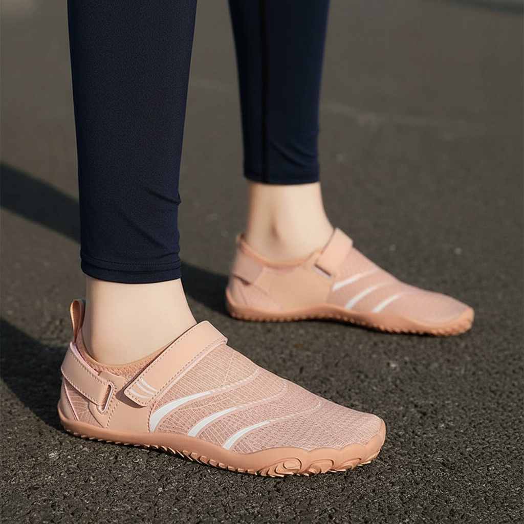 Quick Dry Five Slot Aqua Shoe - Back View