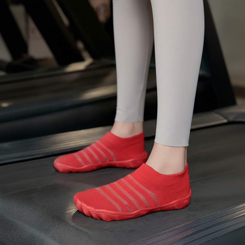 Flexible Quick Dry Lightweight Barefoot Aqua Socks in Dark Green - Texture Detail