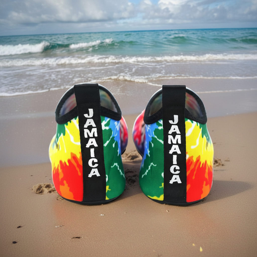 Quick Dry Water Shoes With Adjustable Strap For Outdoor Use in Blue - Quarter View