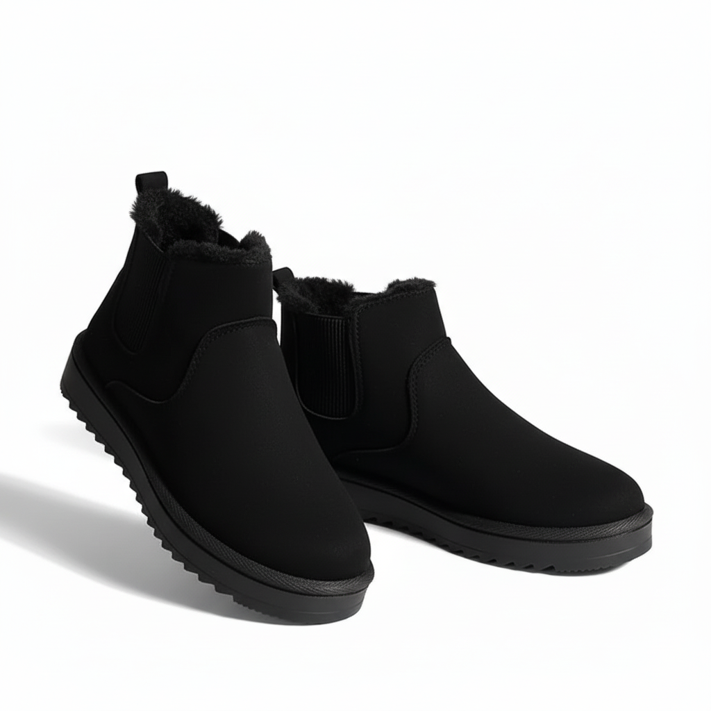 Winter Snow Boots With Fleece Lining For Outdoor And Travel