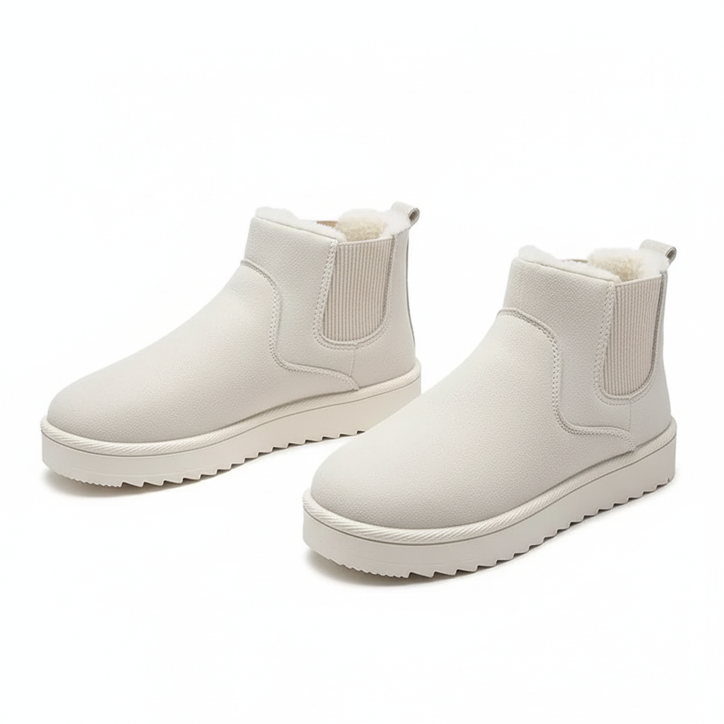 Winter Snow Boots With Fleece Lining For Outdoor And Travel