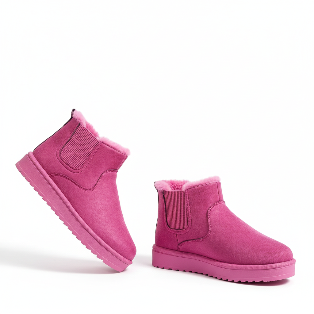 Winter Snow Boots With Fleece Lining For Outdoor And Travel