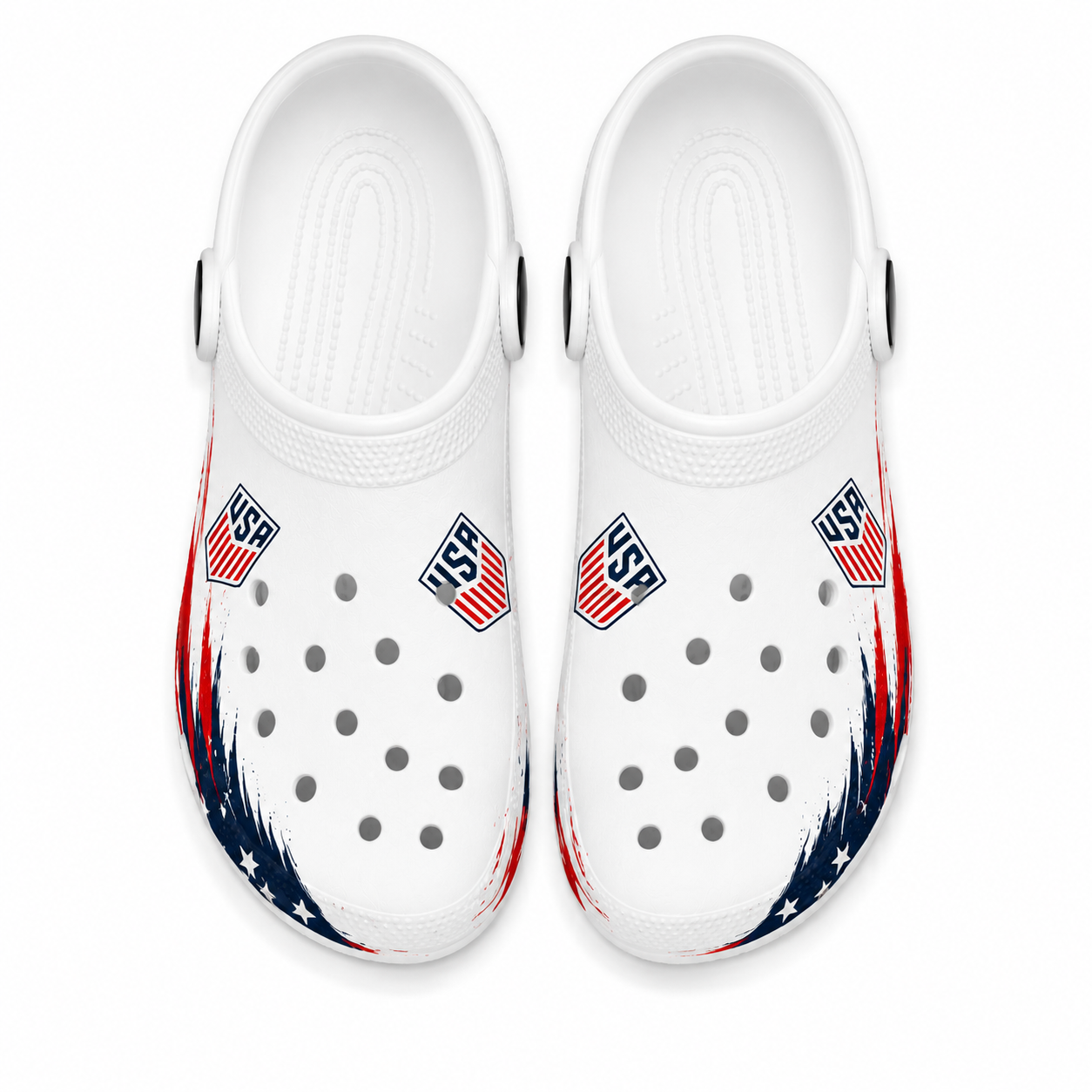 World Cup 2026 United States Football Fan Printed Clogs