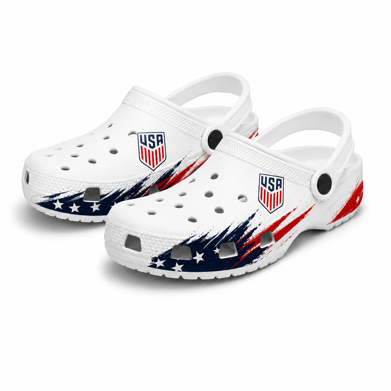 World Cup 2026 United States Football Fan Printed Clogs