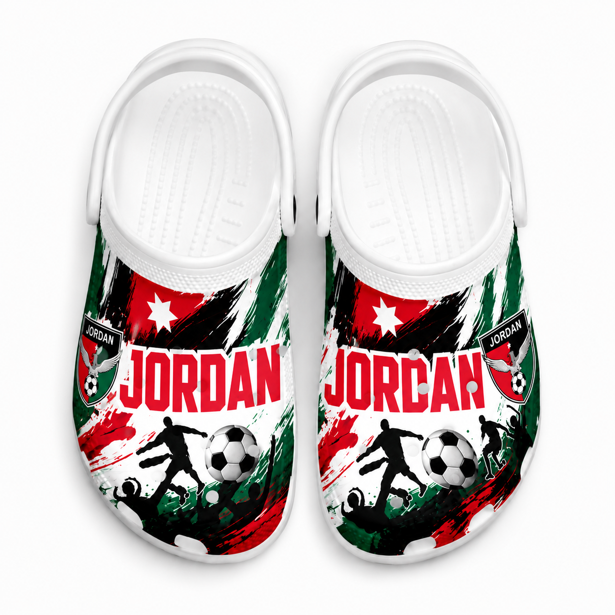 World Cup 2026 Jordan Football Fan Printed Clogs