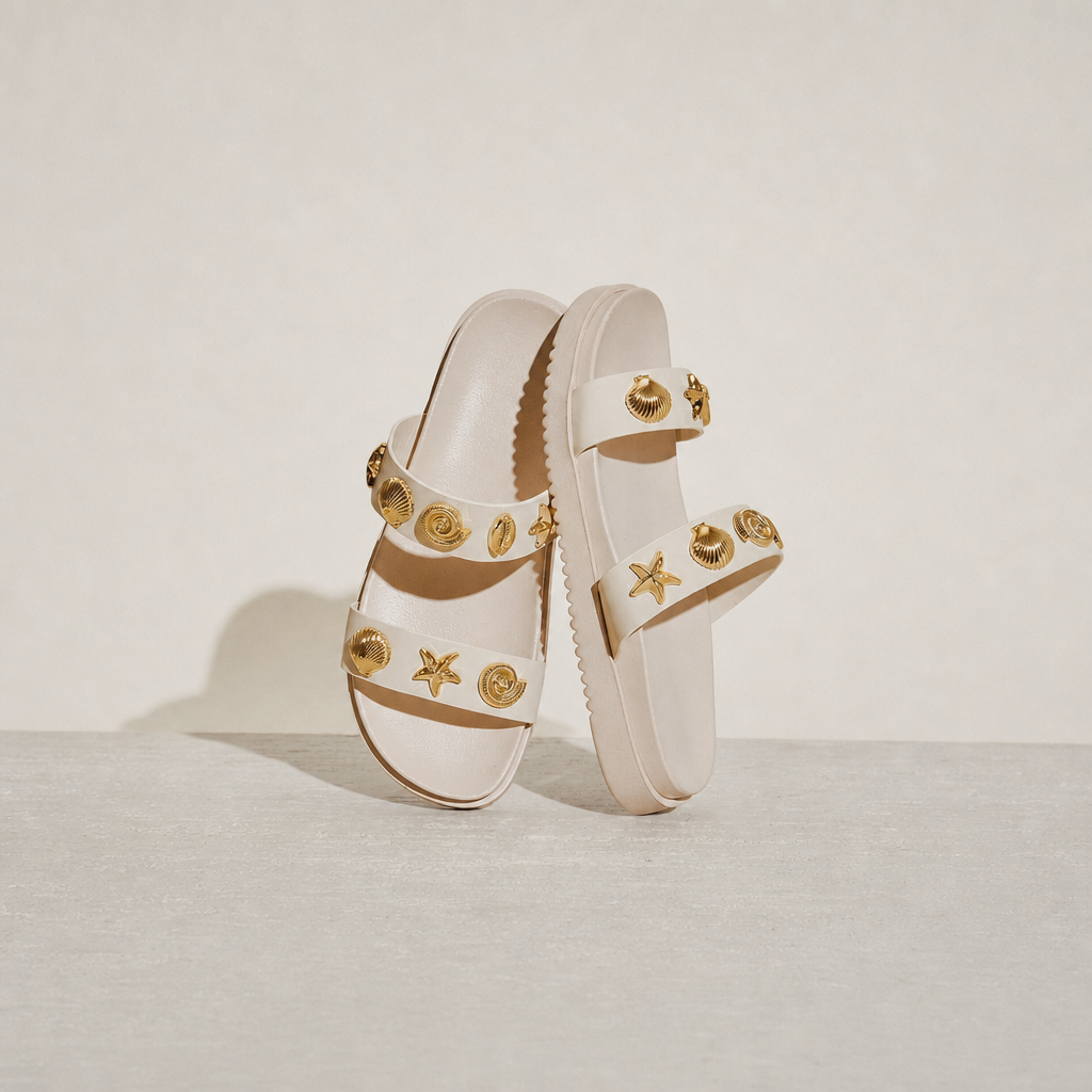 Casual Double Strap Flat Sandals For Summer