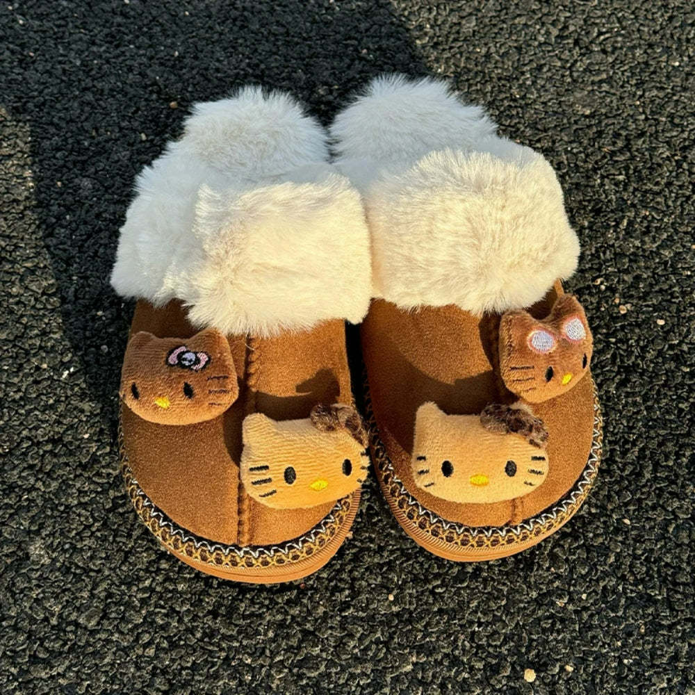 Kitty Cartoon Designed Slippers